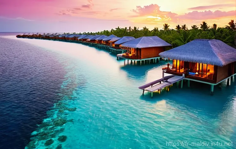 몰디브와 몰타 차이점 - **Prompt 1: Maldivian Overwater Sunset Serenity**
    "A stunning aerial view of a luxurious overwat...