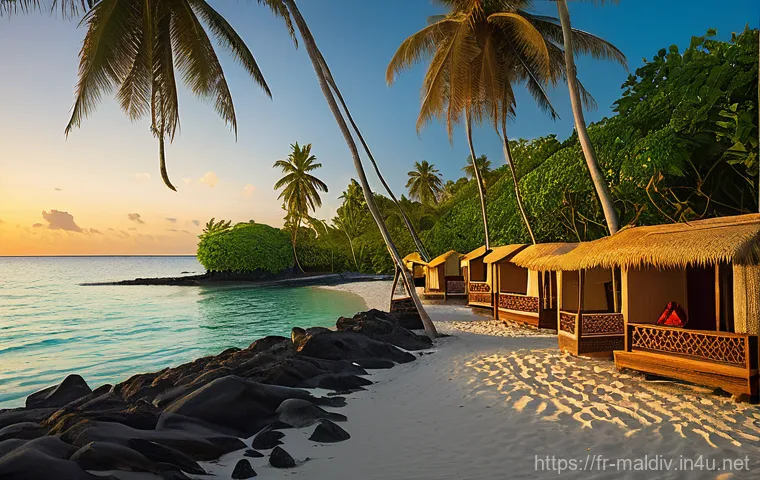 몰디브 역사적 배경 - **Prompt 1: Ancient Buddhist Maldives**
    "A serene and mystic scene depicting an ancient Maldivia...
