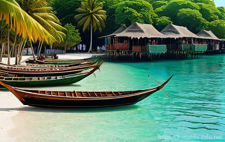 몰디브 역사적 배경 - **Prompt 1: Ancient Buddhist Maldives**
    "A serene and mystic scene depicting an ancient Maldivia...